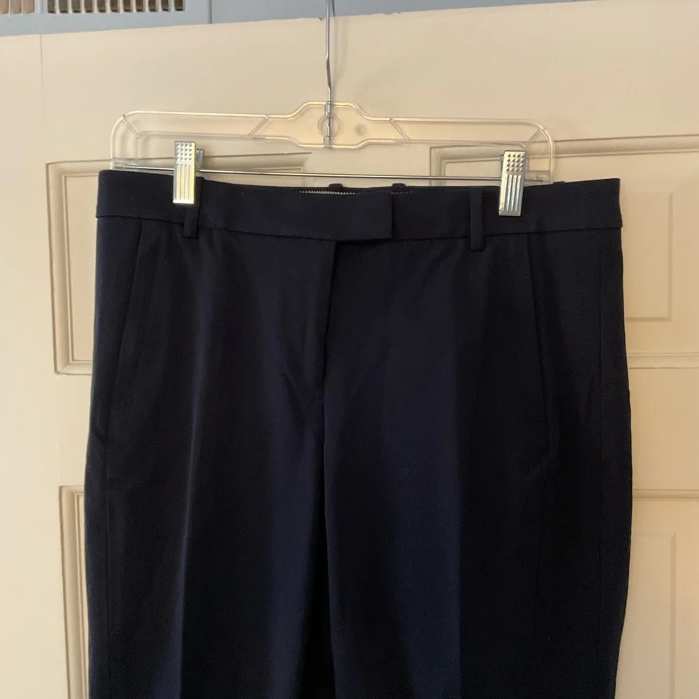J.Crew Maddie pant in two-way stretch cotton Navy Blue Size 8 NWT Office Work - Picture 3 of 9